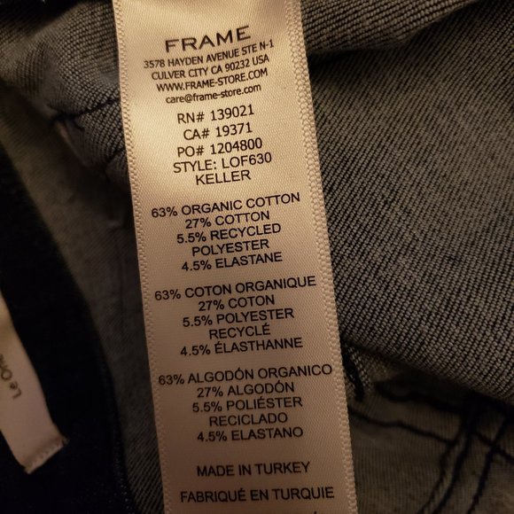 FRAME Le One Flare High Rise Stretch Denim Jeans In Keller Blue - Picture 10 of 11